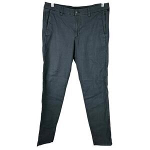 Lululemon Commission Pant Slim Oxford Black White Men's Size 34 x 31 EUC